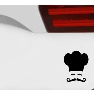 Chef Silhouette Vinyl Sticker Decal for Car, Truck, Window, Bumper ...