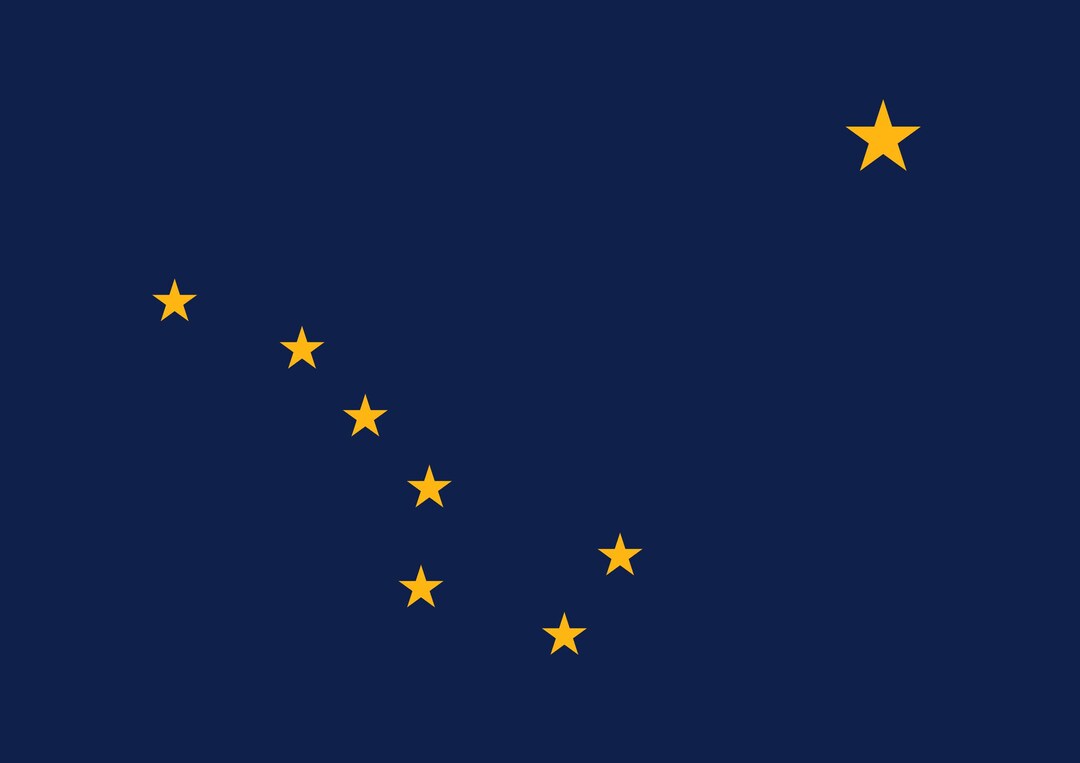 Alaska State Flag Big Dipper Star Constellation Design Vinyl Decal ...