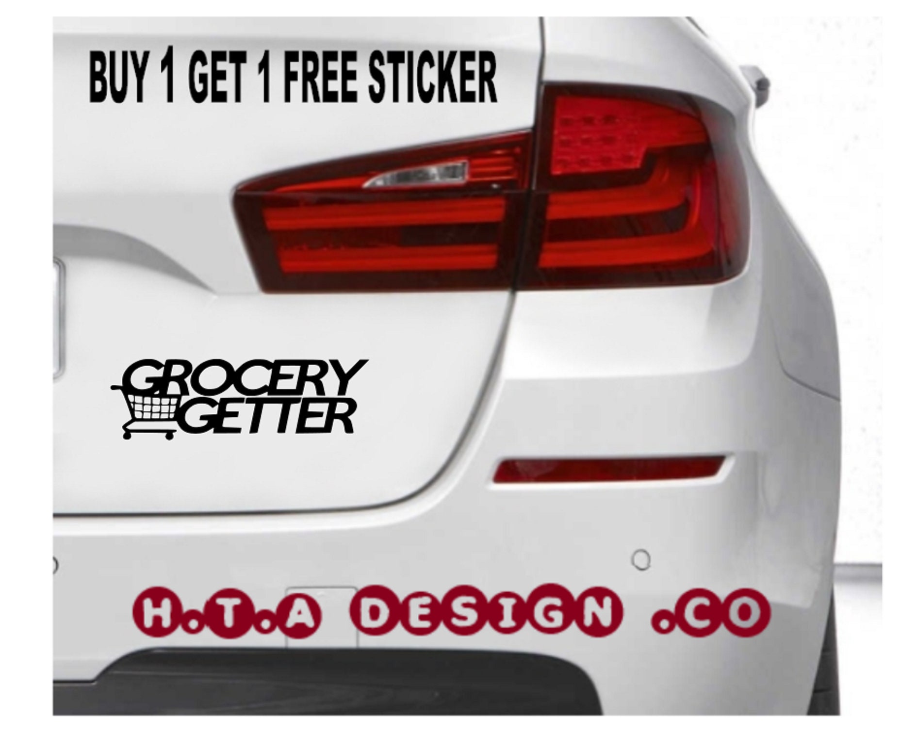 Buy 1 GET 1 Free decal for Grocery getter Vinyl Sticker Decal Etsy