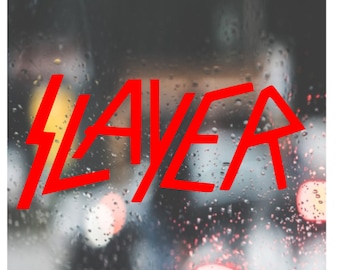 Custom Decal SLAYER / Vinyl Sticker Decal for Car, Truck, Window, Bumper, Laptop, Phone, Home Decoration