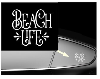 Beach Life Die-cut Decal / Sticker - Etsy