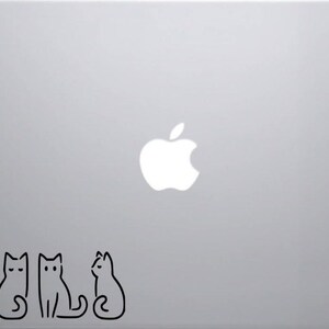Four Vibrant Cat Sticker Decals, Car, Truck, Motorcycle, Window, Laptop, Tumbler, Sports, Phone, Home Decoration, Funny Designs, Made In The image 3
