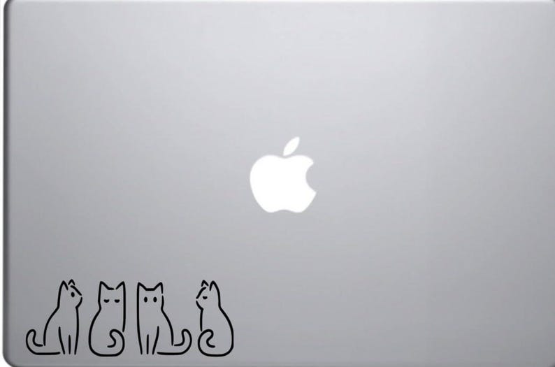 Four Vibrant Cat Sticker Decals, Car, Truck, Motorcycle, Window, Laptop, Tumbler, Sports, Phone, Home Decoration, Funny Designs, Made In The image 3