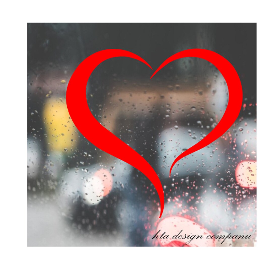 Heart Outline Vinyl Decal, Car Truck Window Sticker - Etsy