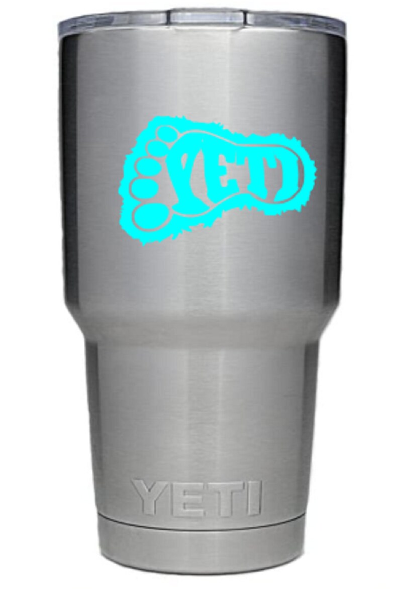 Yeti Foot Vinyl Decal, Car Window Sticker - Etsy