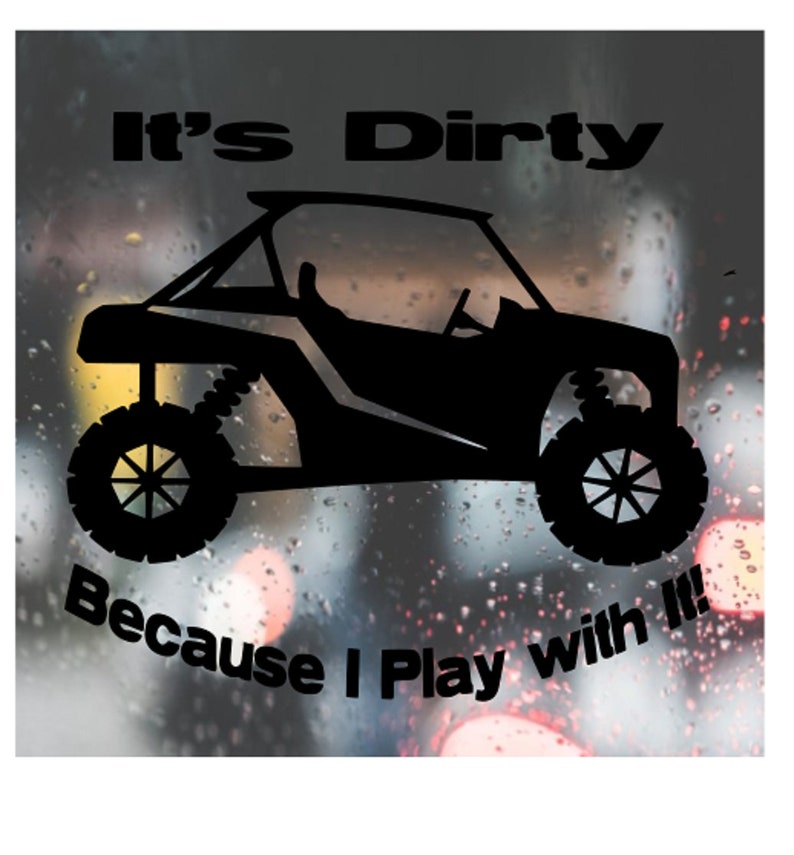 Custom UTV RZR Decal, Funny Mudding Vinyl Sticker - Etsy