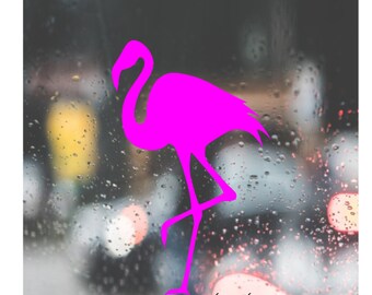 Decal for FLAMINGO SILHOUETTE Vinyl Sticker Decal for Car, Truck, Window, Bumper Decal for Laptop,  Home Decoration