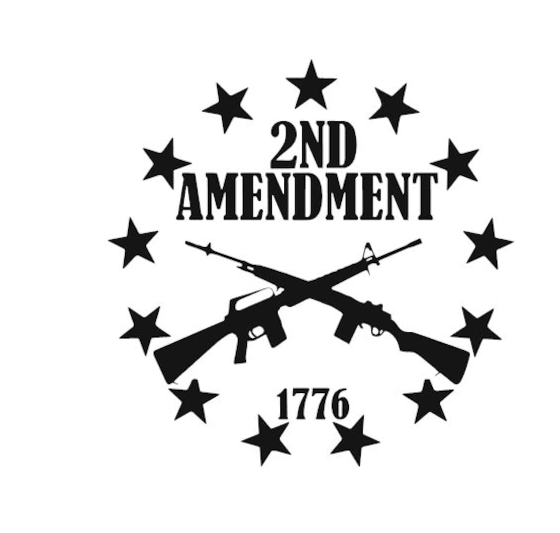 Decal For 2nd Amendment 1776 Stars Vinyl Sticker Decal For Etsy
