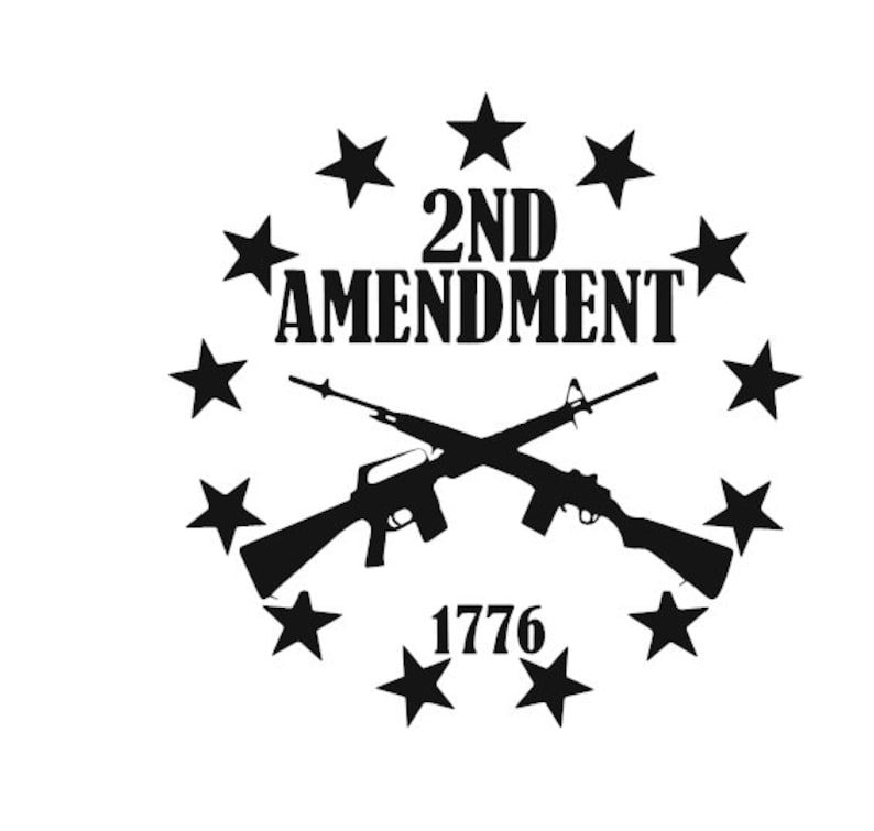 Decal for 2nd Amendment 1776 Stars Vinyl Sticker Decal for | Etsy