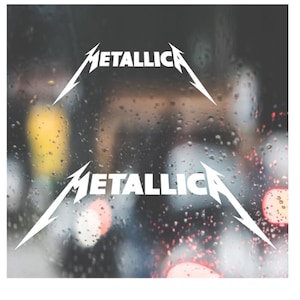 Custom Decal Metallica / Vinyl Sticker Decal for Car, Truck, Window, Bumper, Laptop, Phone, Home Decoration