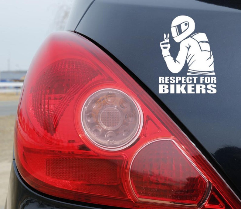 Respect Rider Sticker Respect Biker Decal, Funny Car/motorcycle Sticker - Etsy