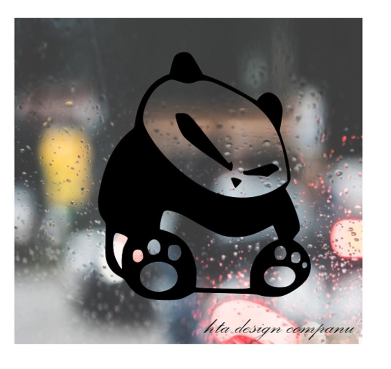 Sad Panda Sticker Decal for PANDA Sad Mad Vinyl Sticker Decal for Car, Truck, Window ...