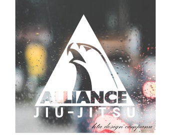 Decal for ALLIANCE HAWK Jiu-Jitsu Vinyl Sticker Decal for Car, Truck, Window, Bumper Decal for Laptop,  Home Decoration