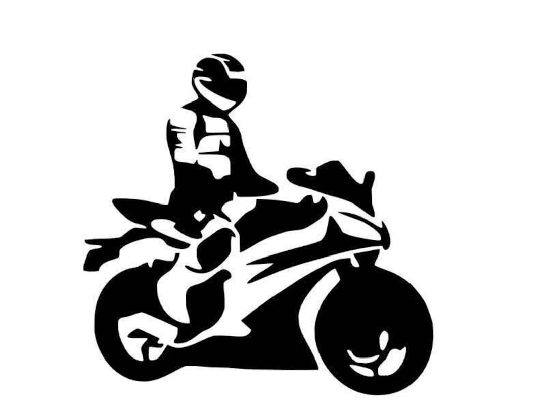 Dolo Rider Decal Motorcycle Rider Vinyl Decal Sticker, Water Resistant - Etsy