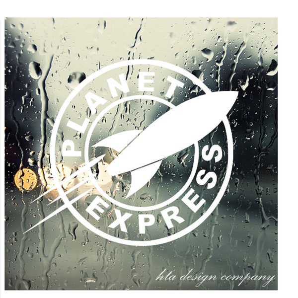 Decal for   Planet express Vinyl Sticker Decal for Car, Truck, Window, Bumper Decal for Laptop, Phone, Home Decoration