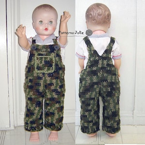 Camuflaje del bebé en general, cambio fácil con botones en la entrepierna - patrón del ofecho 4 tamaños
