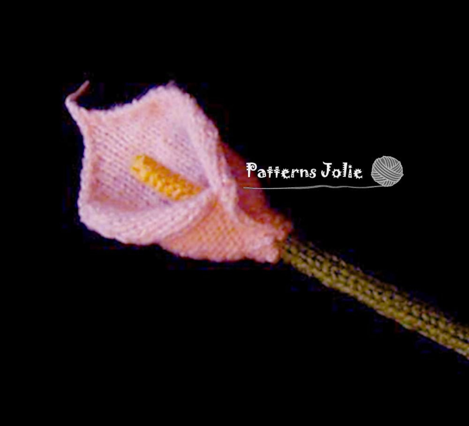 Flower Calla Lily Knitting Pattern Great for Homedeco or Etsy