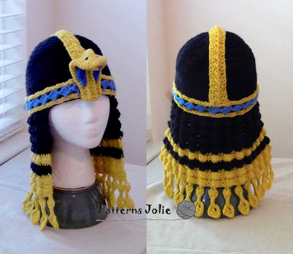 Queen Cleopatra Headdress Crochet Pattern 4 Sizes, Teen-adult a Free Pattern of Halloween Cat Hat Included - Etsy Queen Cleopatra Headdress Crochet Pattern 4 Sizes, Teen-adult a Free Pattern of Halloween Cat Hat Included - Etsy
