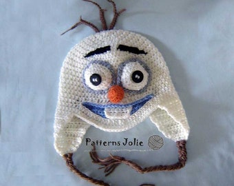 Snowman Hat Earflaps, Crochet Pattern 4 sizes, Child-Adult; A Free Pattern of Halloween Cat Hat Included