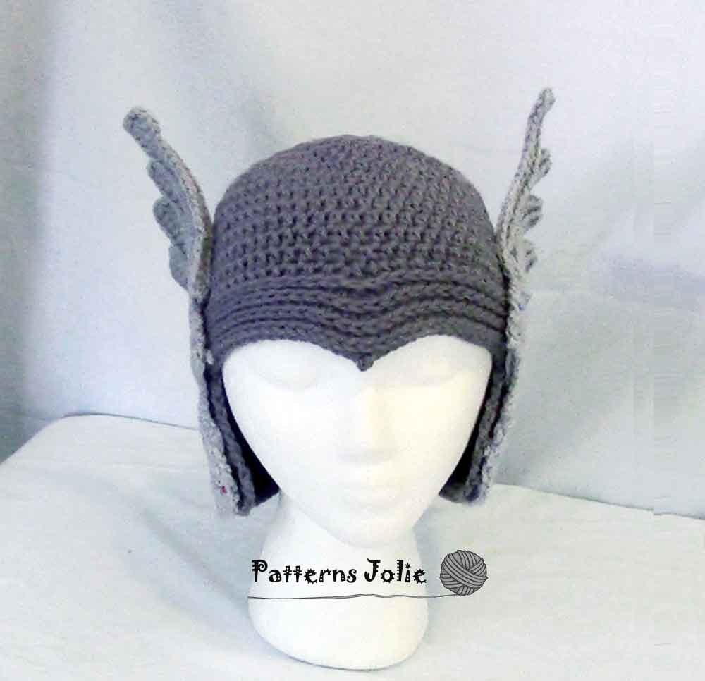 Valkyrie Pattern Valkyrie Thor Helmet- Crochet Pattern 5 Sizes, Child-adult; A Free ...