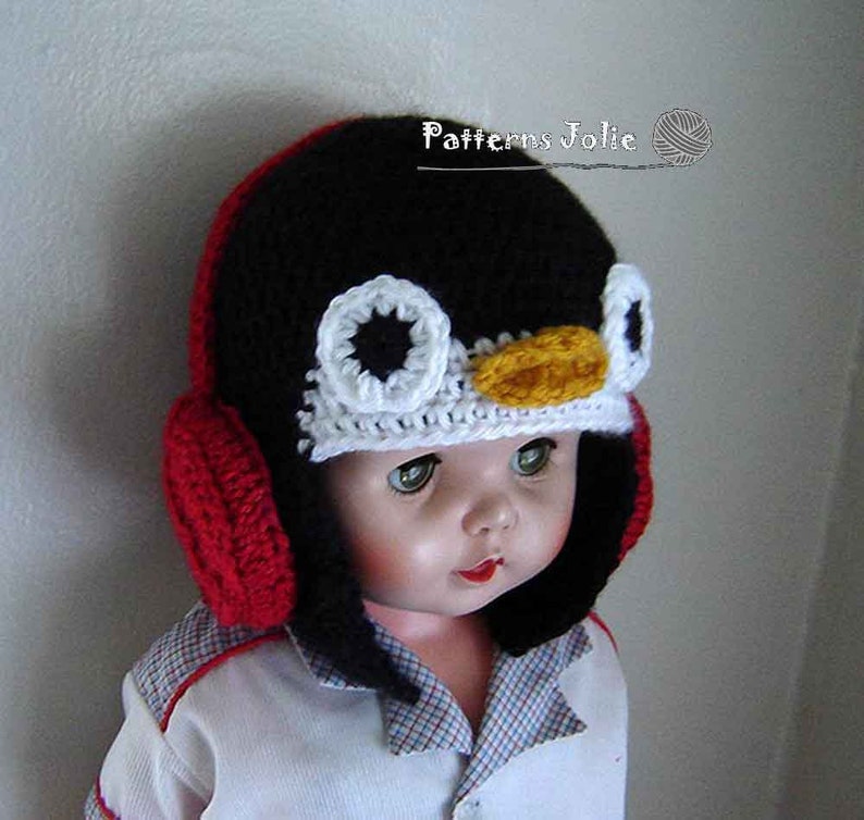 Baby Hat with Teddy Bear Earmuffs Crochet Pattern 6 sizes Baby-child; A Free Pattern of Halloween Cat Hat Included