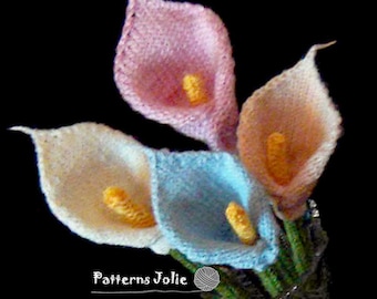 Flor de cala: patrón de tejido ideal para decoración del hogar o regalos