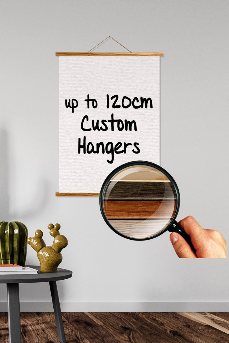 Handmade Wooden Easy Hanger Customized Poster Etsy