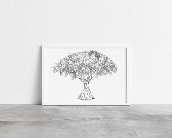Bodhi Tree - LIMITED EDITION 10x7.6in Print - Etsy