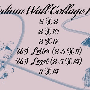Wall collage kit - Digital Prints Meduim