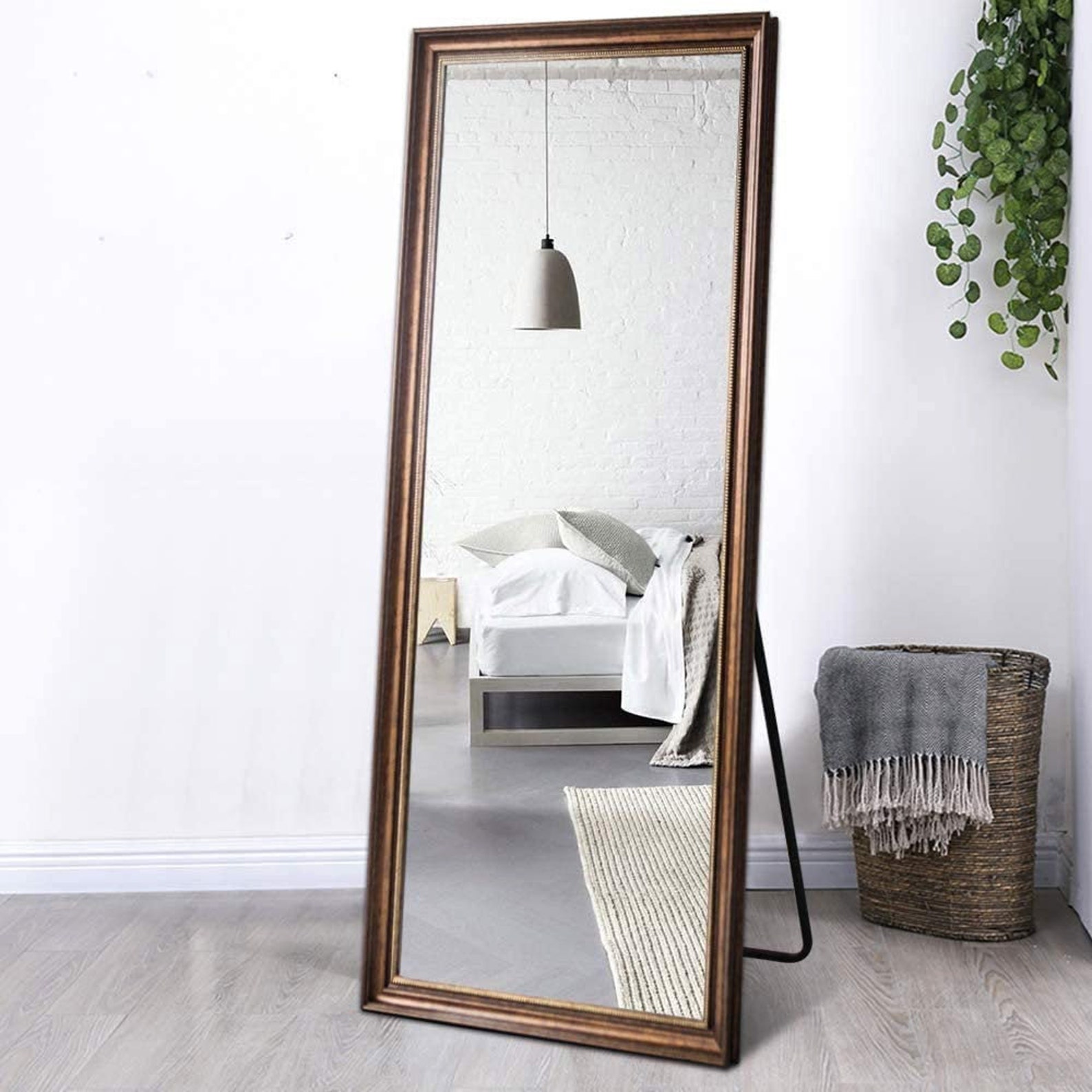 Gold Full Length Mirror Gold Standing Mirror Vintage Mirror Etsy