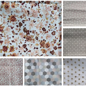 Baumwollstoffe Beige Baumwollstoffstücke 70x50cm Patchwork Quilten Nähen Kinderstoffe Stoffrest Stoffpaket Baumwollstoff Beige Probestoff