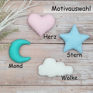 Namensgirlande Stoffbuchstaben Namenskette Personalisierte Geschenke Dekoration Kinderzimmer Wohnaccessoires Geschenkidee Taufe Geburt Bild 9