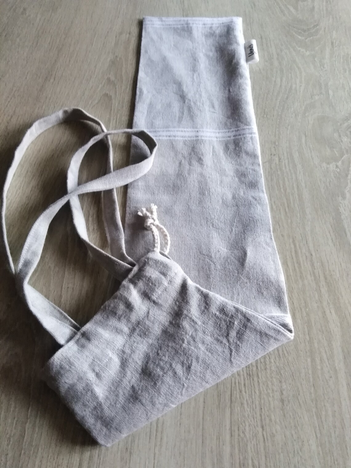 Lot De 2 Sacs à Pain En Lin Bio Réutilisables - Doublure TPU, Cordon, Pour Garder Le Pain Frais