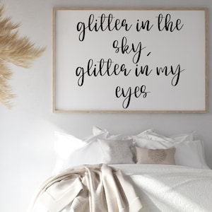Glitter in the sky, glitter in my eyes, levitating, renegating, moonlight, sugarboo, pop music lyrics svg, png digital