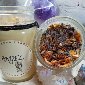 Angel Protection Candle, Psychic Protection, Cleansing Ritual, Remove Negativity, Banish Negative Attachments, Angelic Shield, Warding