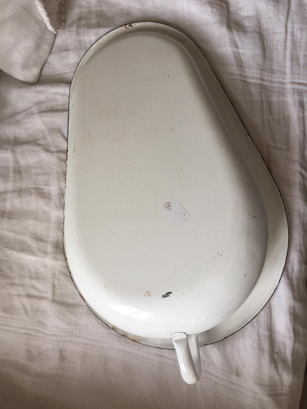 Old Bed Pan Pot Enamel Etsy