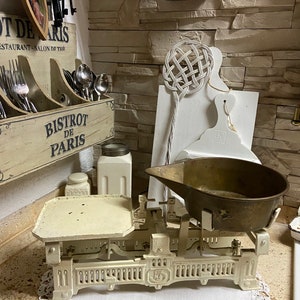 Antique scale white cast