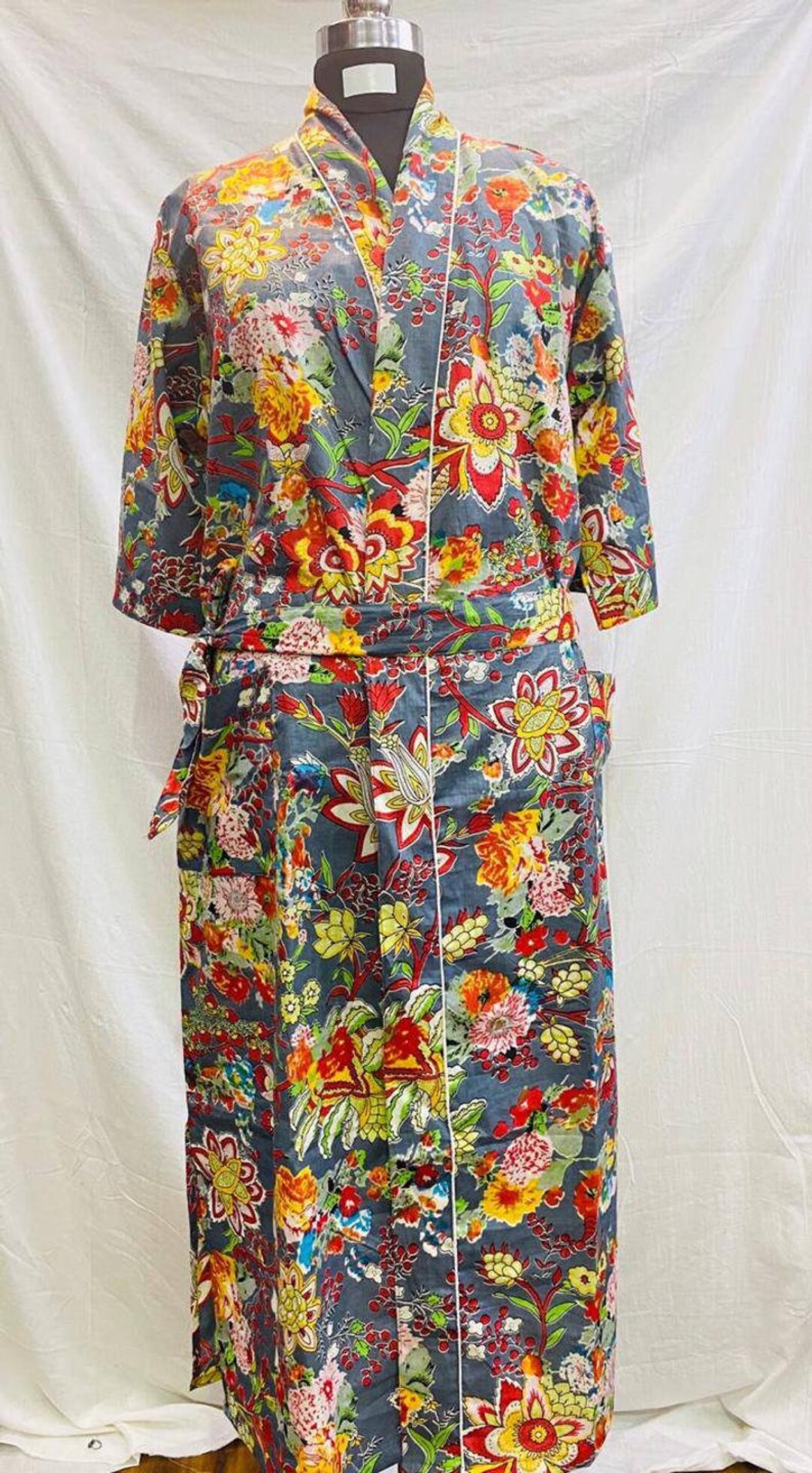 Floral Print Robes Beach Kimono Kimono Multi Robe Floral - Etsy
