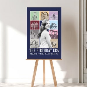 In her birthday era welcome sign template | custom eras tour birthday sign, end of an era birthday, 30th birthday party welcome sign