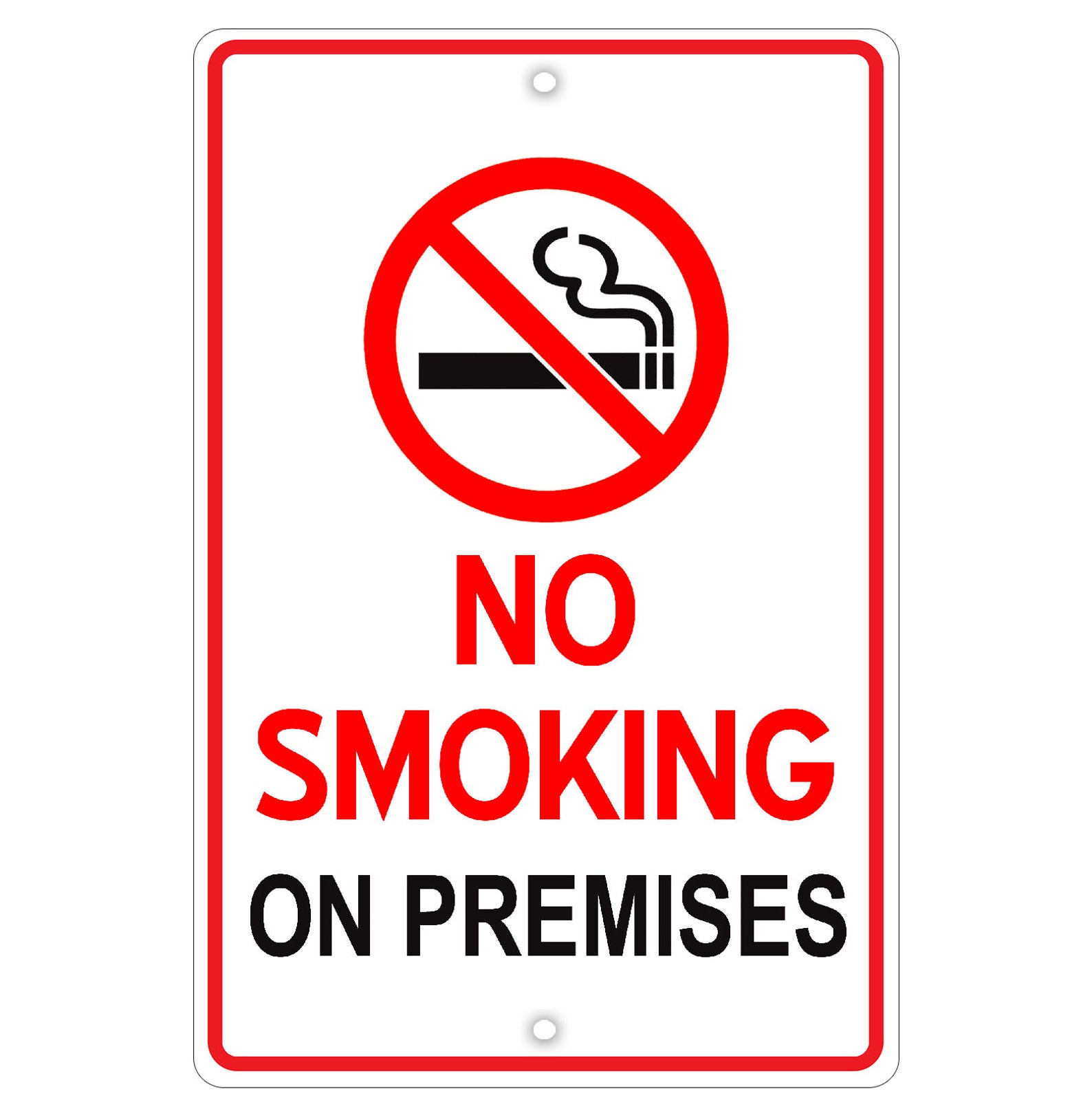 Warning No Smoking on Premises Safety Wall Art Decor Notice - Etsy
