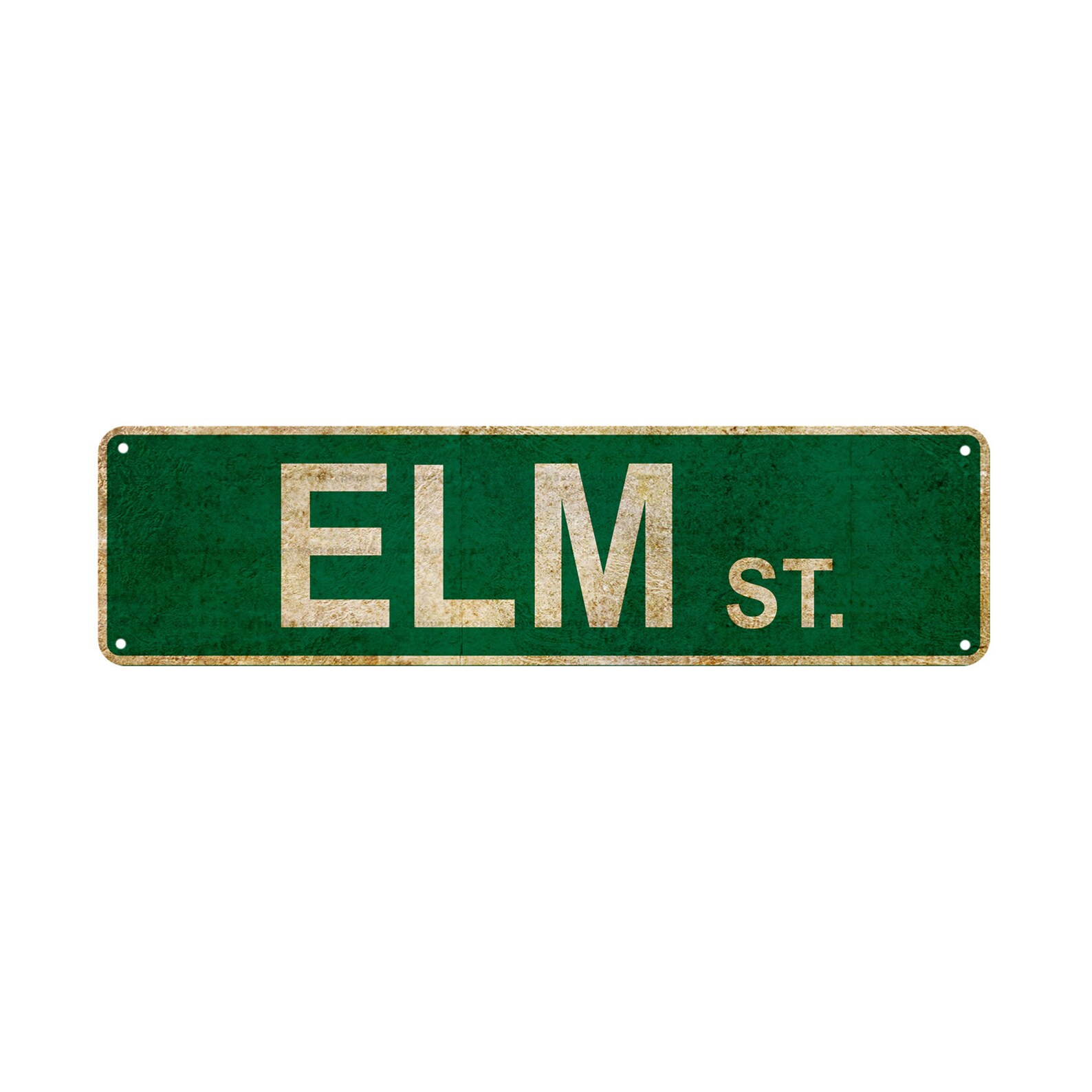ELM ST. Street Sign Rustic Vintage Retro Metal Decor Street Etsy