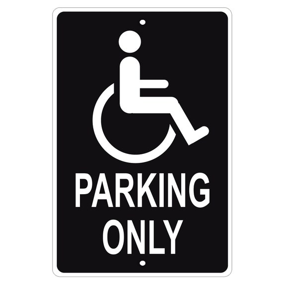 Reserved Parking Handicap Disable Permit Required Novelty Aluminum Metal Sign 
