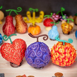 Fruits du Démon de anime One Piece - Robin, Chopper, Boa, Barbe Blanche, Kid, Buggy, Moria, Smoker, Momonosuke