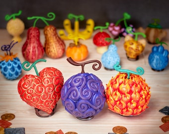 Fruta del Diablo One Piece – Réplica Hecha a Mano, Akuma No Mi, Regalo Coleccionable