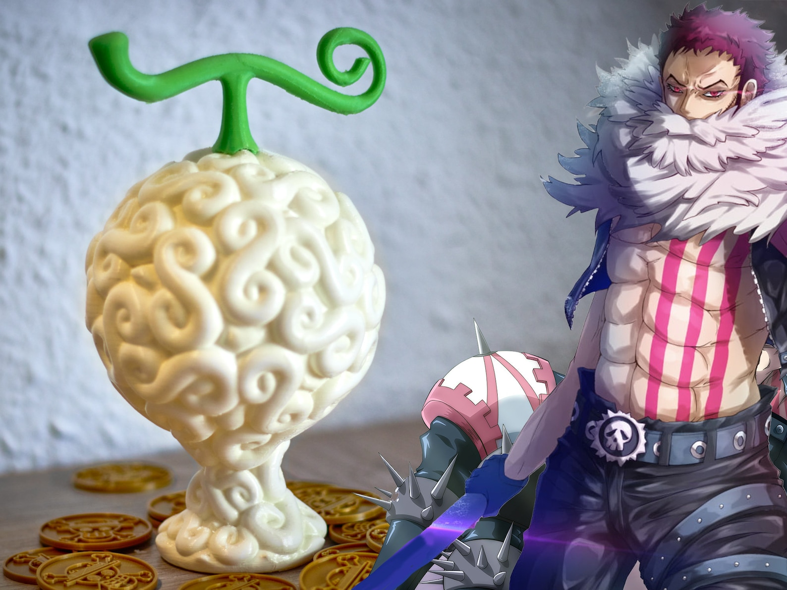 One Piece anime Devil Fruit Katakuri Mochi Mochi No Mi Etsy Italia
