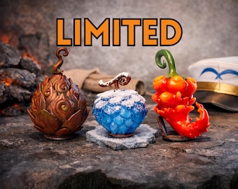 Admiral Devil Fruits | Mori Mori No Mi (Aramaki), Magu Magu No Mi (Akainu), Hie Hie No Mi (Aokiji) | Anime Cosplay Prop & Collectible Decor