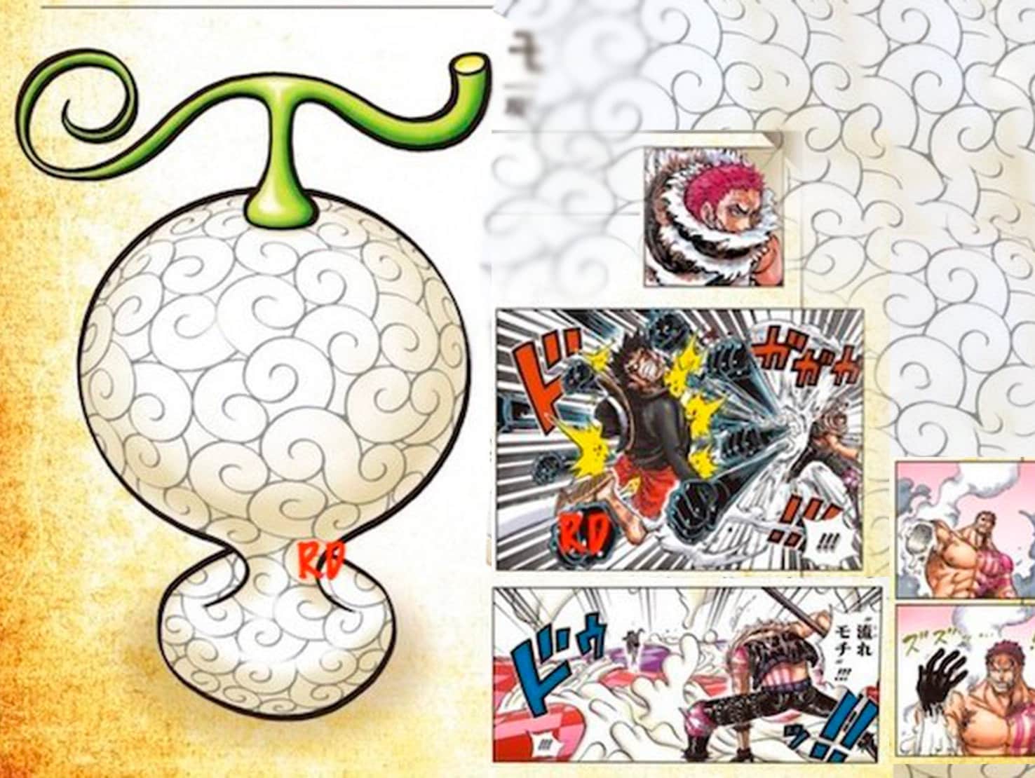 One Piece Anime Katakuri Devil Fruit Mochi Mochi No Mi Etsy Australia