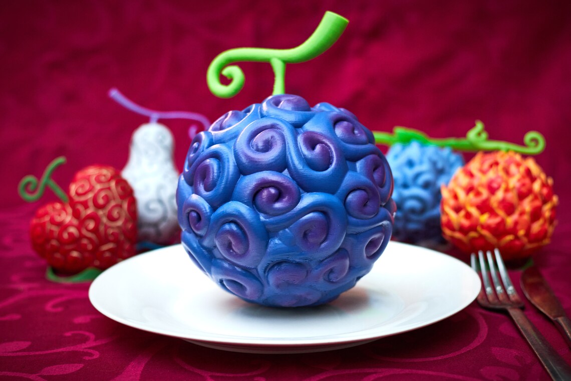 One Piece anime fruta del diablo Yami Yami No Mi Fruta del Etsy España