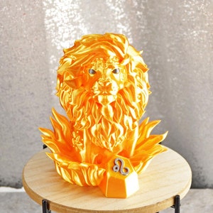 3D Printed Leo Statue, Leo Astrological Gift, Leo Decor, Zodiac Decor, Astrology Home Decor, Leo Gifts for Women, Leo Lion, Leo Themed Gifts