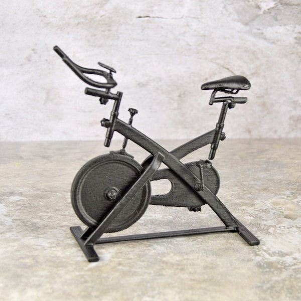 1/12 Scale Stationary Bike, Unique Dollhouse Miniatures, 1 12 Diorama Miniatures, Miniature Gym Equipment, Doll House Accessories